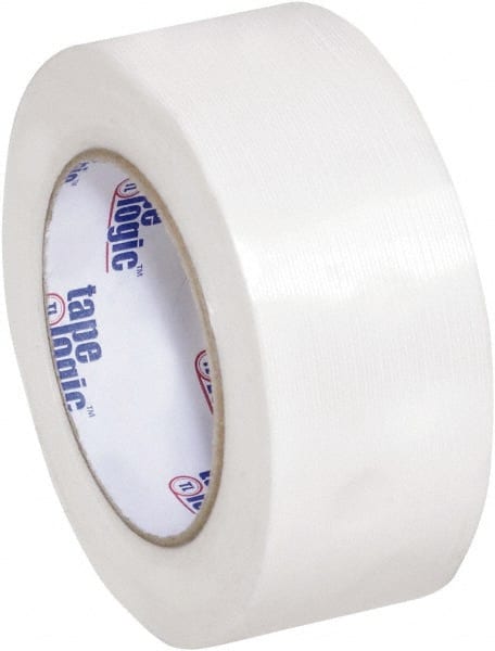 Tape Logic - 2" x 60 Yd Clear Hot Melt Adhesive Strapping Tape - Polypropylene Film Backing, 4.3 mil Thick, 156 Lb Tensile Strength - Exact Tooling