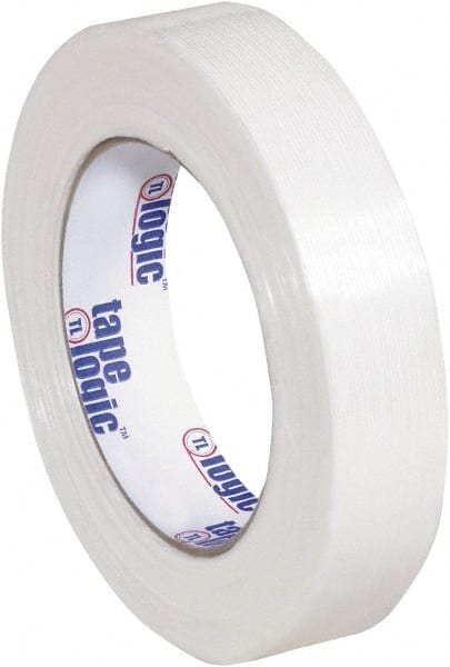 Tape Logic - 1" x 60 Yd Clear Hot Melt Adhesive Strapping Tape - Polypropylene Film Backing, 4.3 mil Thick, 156 Lb Tensile Strength - Exact Tooling