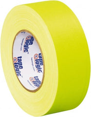 Tape Logic - 2" x 50 Yds Fluorescent Yellow Gaffers Tape - 11 mil, Rubber Adhesive - Exact Tooling