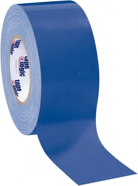 Tape Logic - 3" x 60 Yds Blue Duct Tape - 10 mil, Rubber Adhesive - Exact Tooling