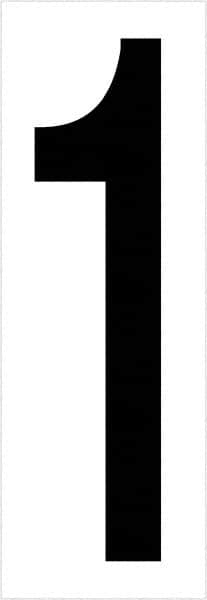 Tape Logic - 3-1/2" Long, Black/White Vinyl Numbers - For Multi-Use - Exact Tooling