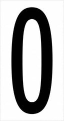 Tape Logic - 3-1/2" Long, Black/White Vinyl Numbers - For Multi-Use - Exact Tooling