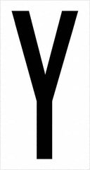 Tape Logic - 3-1/2" Long, Black/White Vinyl Letters - For Multi-Use - Exact Tooling