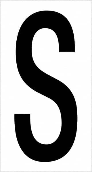 Tape Logic - 3-1/2" Long, Black/White Vinyl Letters - For Multi-Use - Exact Tooling