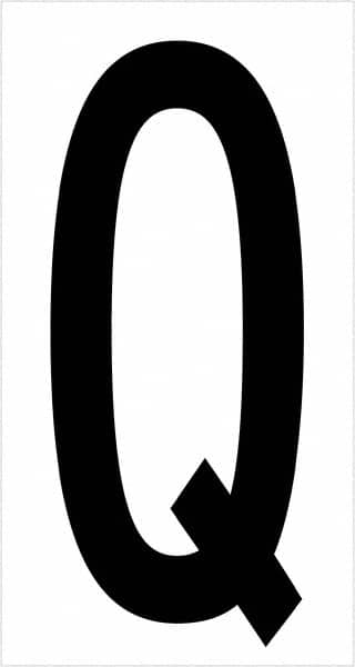 Tape Logic - 3-1/2" Long, Black/White Vinyl Letters - For Multi-Use - Exact Tooling