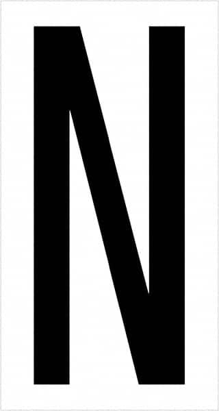 Tape Logic - 3-1/2" Long, Black/White Vinyl Letters - For Multi-Use - Exact Tooling