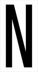 Tape Logic - 3-1/2" Long, Black/White Vinyl Letters - For Multi-Use - Exact Tooling