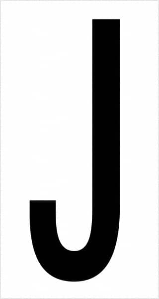 Tape Logic - 3-1/2" Long, Black/White Vinyl Letters - For Multi-Use - Exact Tooling