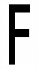 Tape Logic - 3-1/2" Long, Black/White Vinyl Letters - For Multi-Use - Exact Tooling