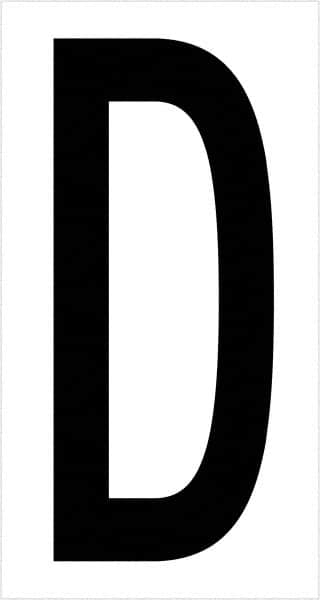 Tape Logic - 3-1/2" Long, Black/White Vinyl Letters - For Multi-Use - Exact Tooling