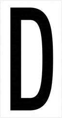 Tape Logic - 3-1/2" Long, Black/White Vinyl Letters - For Multi-Use - Exact Tooling