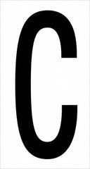 Tape Logic - 3-1/2" Long, Black/White Vinyl Letters - For Multi-Use - Exact Tooling