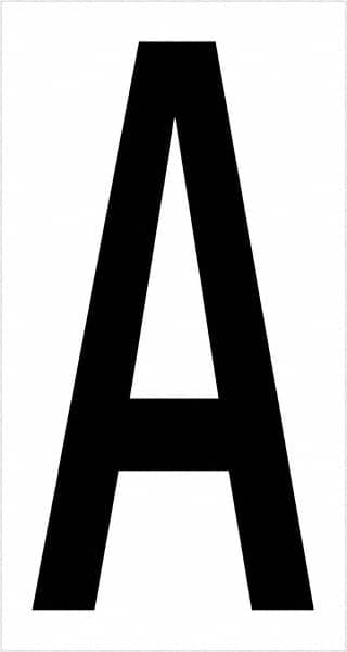 Tape Logic - 3-1/2" Long, Black/White Vinyl Letters - For Multi-Use - Exact Tooling