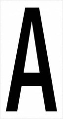 Tape Logic - 3-1/2" Long, Black/White Vinyl Letters - For Multi-Use - Exact Tooling