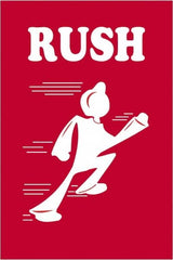 Tape Logic - 6" Long, Red/White Paper Shipping Label - For Multi-Use - Exact Tooling