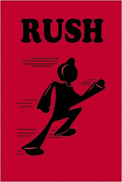 Tape Logic - 3" Long, Fluorescent Red Paper Shipping Label - For Multi-Use - Exact Tooling