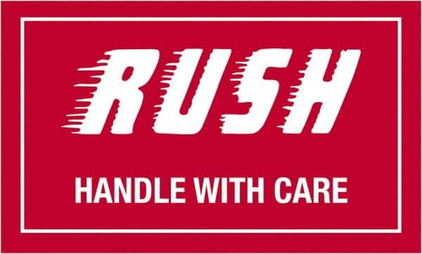 Tape Logic - 5" Long, Red/White Paper Shipping Label - For Multi-Use - Exact Tooling