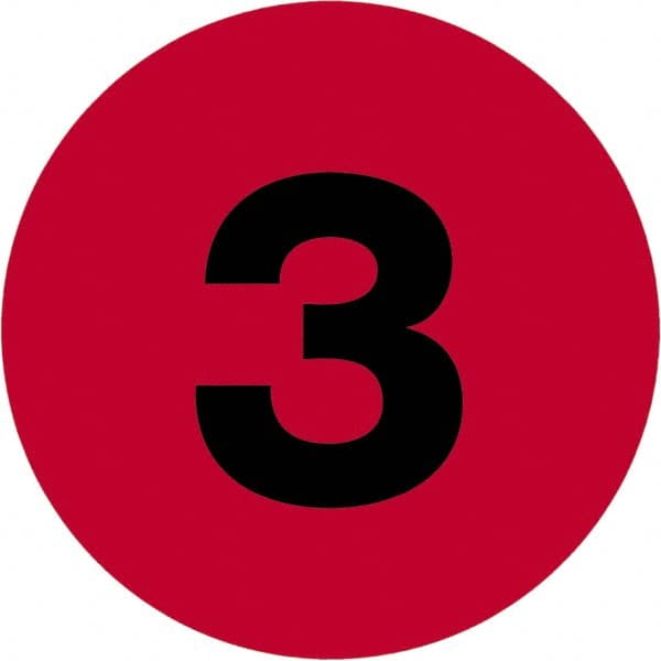 Tape Logic - 2" Long, Fluorescent Red Paper Inventory Labels - For Multi-Use - Exact Tooling