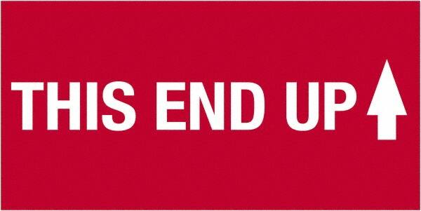 Tape Logic - 4" Long, Red/White Paper Shipping Label - For Multi-Use - Exact Tooling