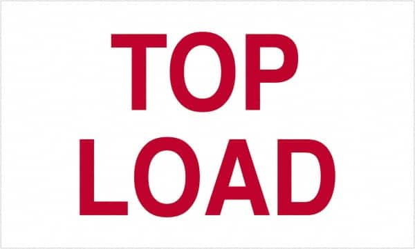 Tape Logic - 5" Long, Red/White Paper Shipping Label - For Multi-Use - Exact Tooling