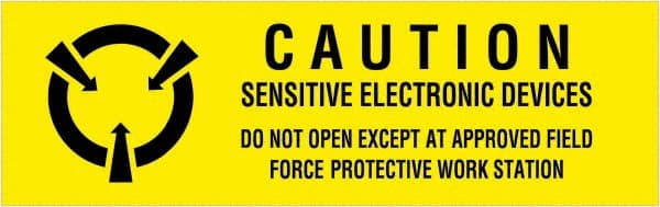 Tape Logic - 2" Long, Black & Yellow Paper Shipping Label - For Multi-Use - Exact Tooling