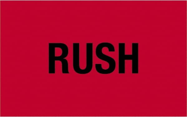 Tape Logic - 2" Long, Fluorescent Red Paper Shipping Label - For Multi-Use - Exact Tooling