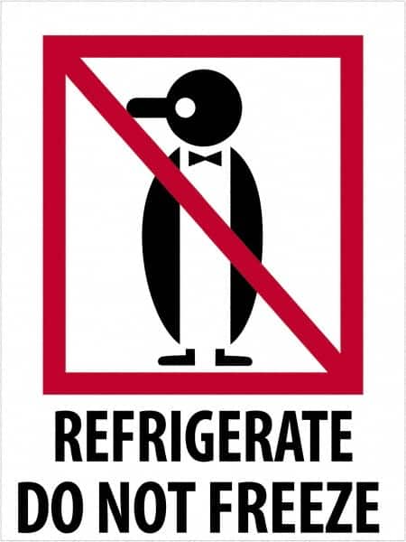 Tape Logic - 4" Long, Red, Black on White Paper Shipping Label - For Multi-Use - Exact Tooling