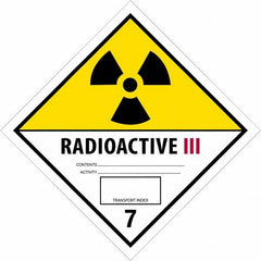 Tape Logic - 4" Long, Black & Yellow Paper D.O.T. Labels - For Multi-Use - Exact Tooling