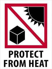 Tape Logic - 4" Long, Red, Black on White Paper Shipping Label - For Multi-Use - Exact Tooling