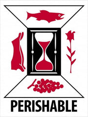 Tape Logic - 4" Long, Red, Black on White Paper Shipping Label - For Multi-Use - Exact Tooling