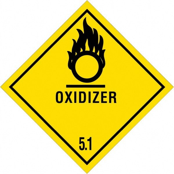 Tape Logic - 4" Long, Black & Yellow Paper D.O.T. Labels - For Multi-Use - Exact Tooling