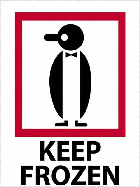 Tape Logic - 4" Long, Red, Black on White Paper Shipping Label - For Multi-Use - Exact Tooling