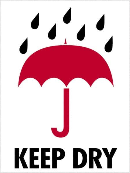 Tape Logic - 4" Long, Red, Black on White Paper Shipping Label - For Multi-Use - Exact Tooling