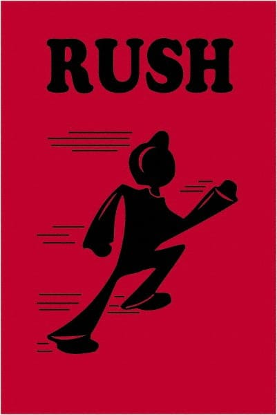 Tape Logic - 6" Long, Red/Black Paper Shipping Label - For Multi-Use - Exact Tooling