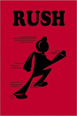 Tape Logic - 6" Long, Red/Black Paper Shipping Label - For Multi-Use - Exact Tooling