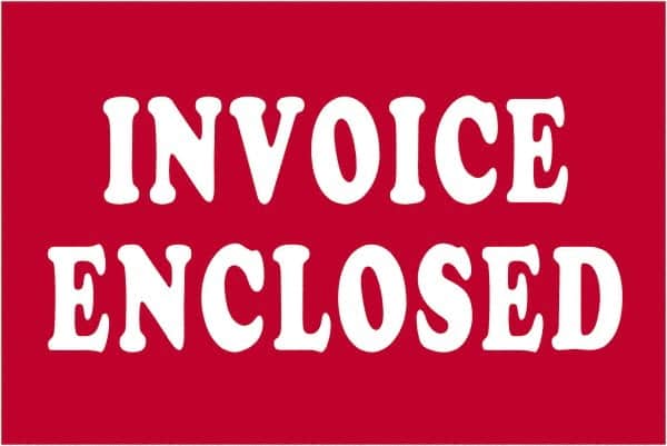 Tape Logic - 3" Long, Red/White Paper Shipping Label - For Multi-Use - Exact Tooling