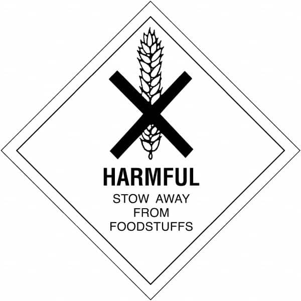 Tape Logic - 4" Long, Black/White Paper D.O.T. Labels - For Multi-Use - Exact Tooling