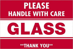 Tape Logic - 3" Long, Red/White Paper Shipping Label - For Multi-Use - Exact Tooling