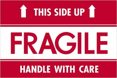 Tape Logic - 3" Long, Red/White Paper Shipping Label - For Multi-Use - Exact Tooling