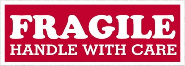 Tape Logic - 4" Long, Red/White Paper Shipping Label - For Multi-Use - Exact Tooling