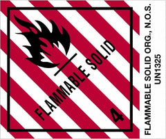 Tape Logic - 4-3/4" Long, Red, Black on White Paper D.O.T. Labels - For Multi-Use - Exact Tooling