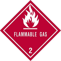 Tape Logic - 4" Long, Red/White Paper D.O.T. Labels - For Multi-Use - Exact Tooling