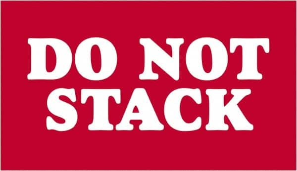 Tape Logic - 5" Long, Red/White Paper Shipping Label - For Multi-Use - Exact Tooling