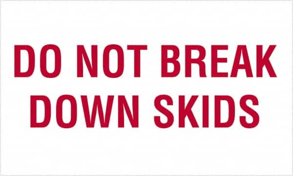 Tape Logic - 5" Long, Red/White Paper Shipping Label - For Multi-Use - Exact Tooling