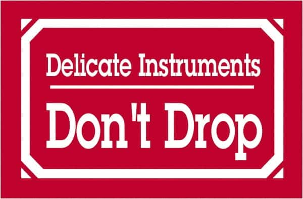 Tape Logic - 5" Long, Red/White Paper Shipping Label - For Multi-Use - Exact Tooling