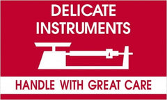 Tape Logic - 5" Long, Red/White Paper Shipping Label - For Multi-Use - Exact Tooling