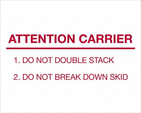 Tape Logic - 10" Long, Red/White Paper Shipping Label - For Multi-Use - Exact Tooling