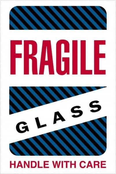 Tape Logic - 6" Long, Assorted Paper Shipping Label - For Multi-Use - Exact Tooling