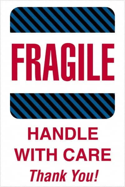 Tape Logic - 6" Long, Assorted Paper Shipping Label - For Multi-Use - Exact Tooling