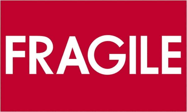 Tape Logic - 5" Long, Red/White Paper Shipping Label - For Multi-Use - Exact Tooling